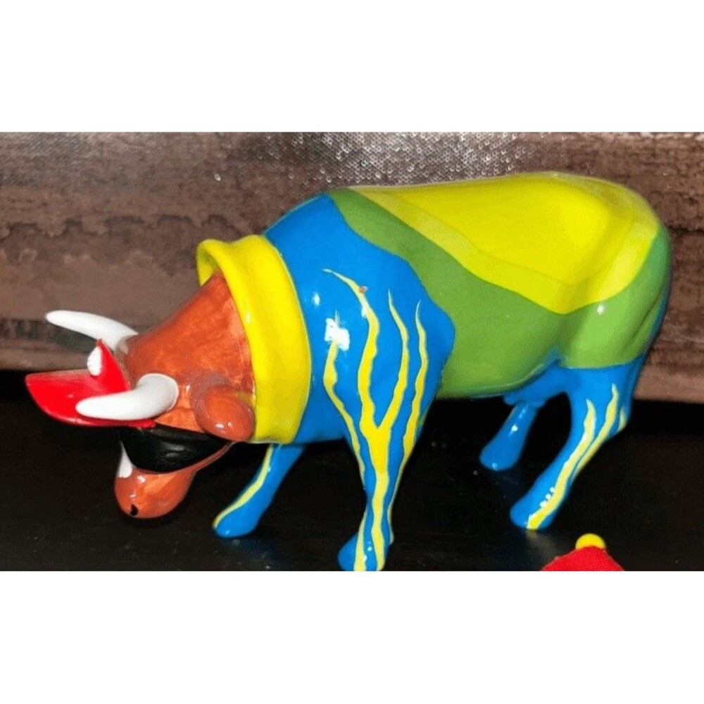 Cow Parade For cow golf theme multi color 6”x4”